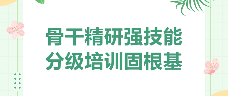 骨干精研強(qiáng)技能 分級(jí)培訓(xùn)固根基